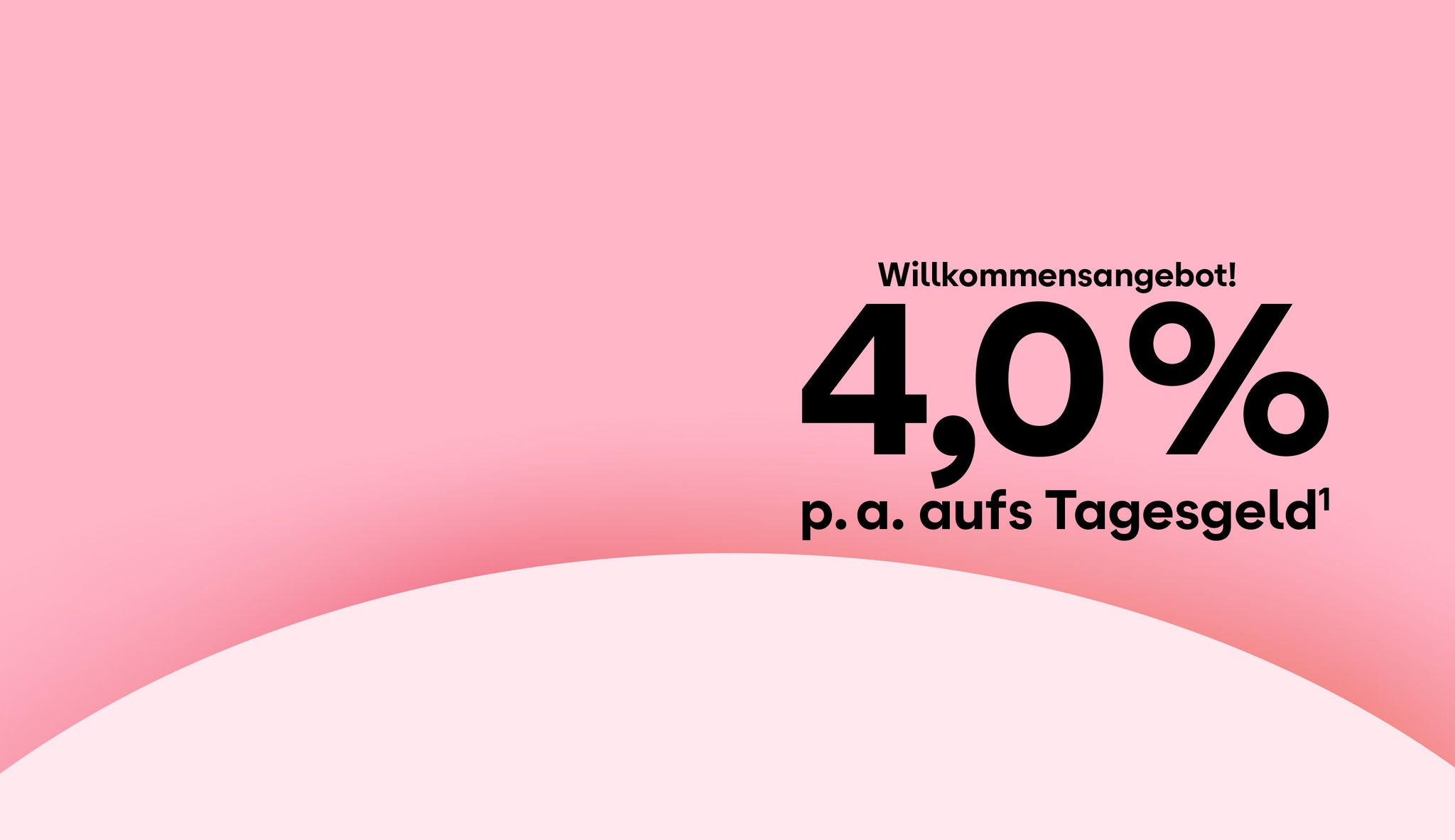 Tagesgeld Willkommensangebot 4,0% p.a. 