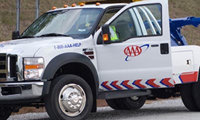 Image of a truck with AAA logo