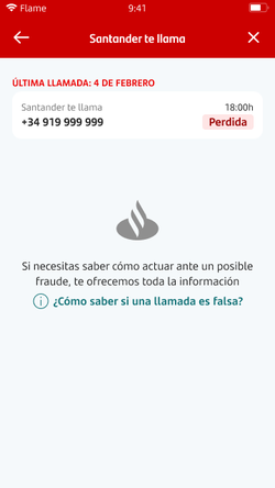 Santander te llama. Última llamada: 4 de febrero