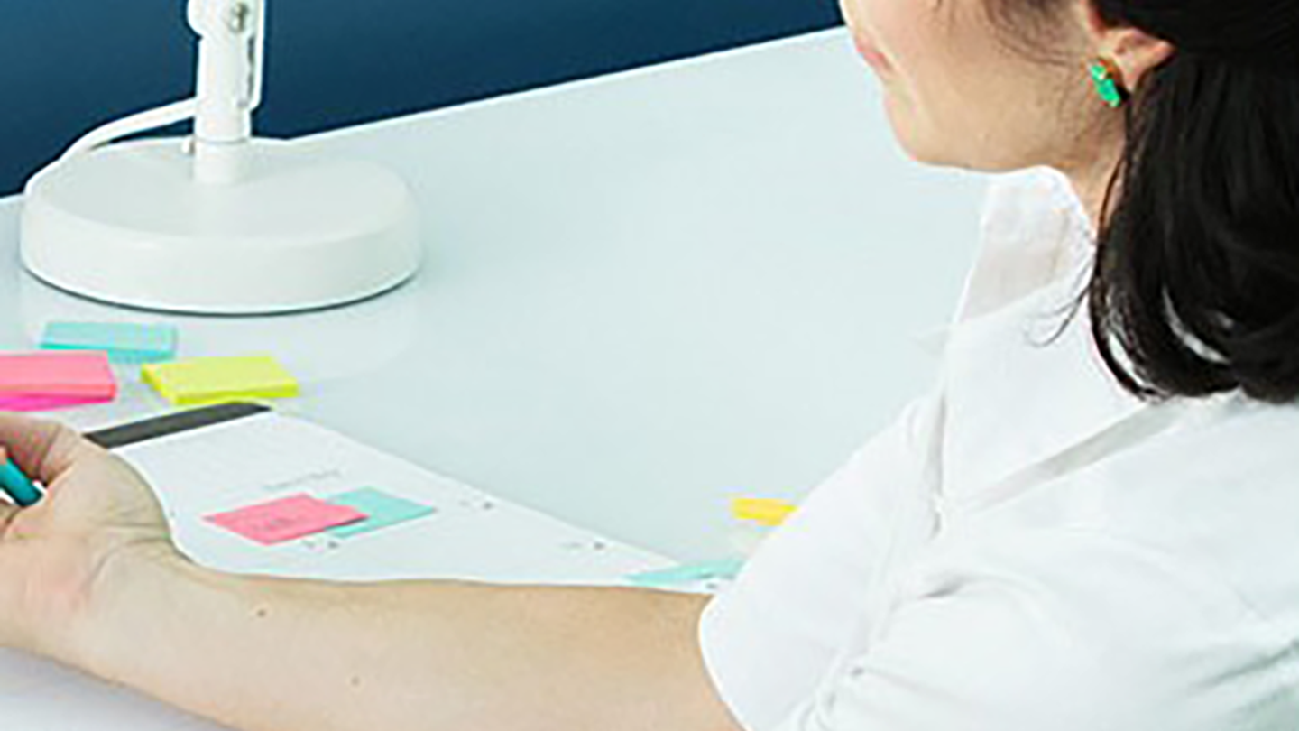 woman at desk