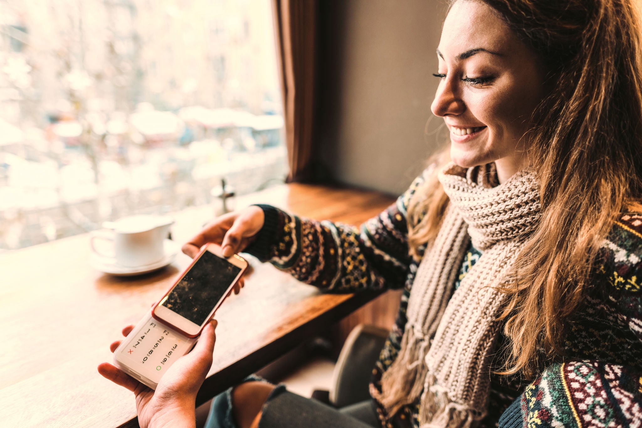 Mobiles Bezahlen im Café