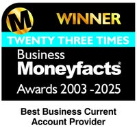 Winner 23 times. Business Moneyfacts Awards 2003 - 2025. Best Business Current Account Provider