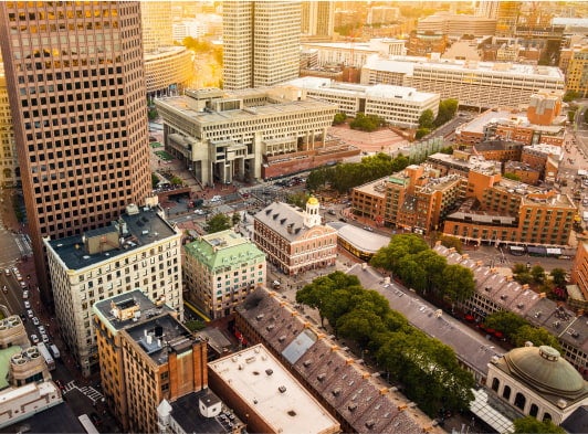 Boston city skyline